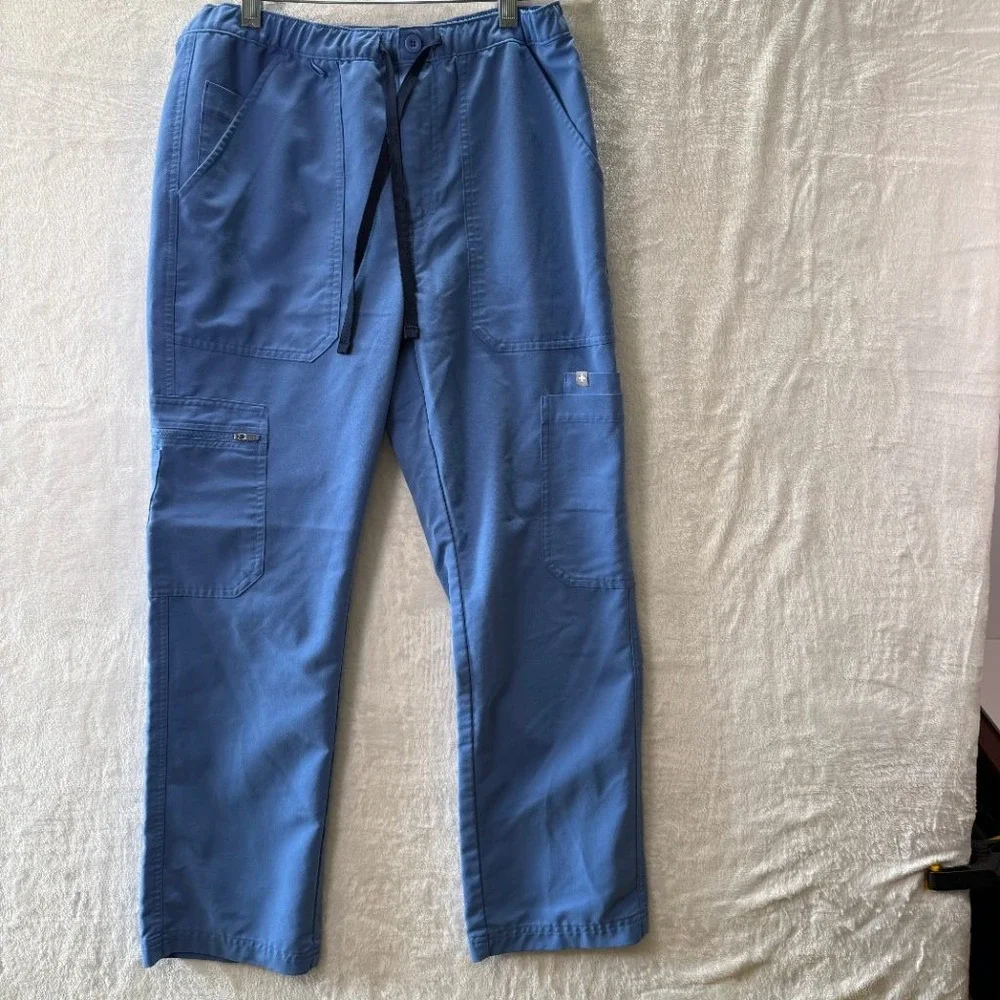 FIGS Technical Collection Mens Small Cargo Scrub Pants Drawstring Lot of 2